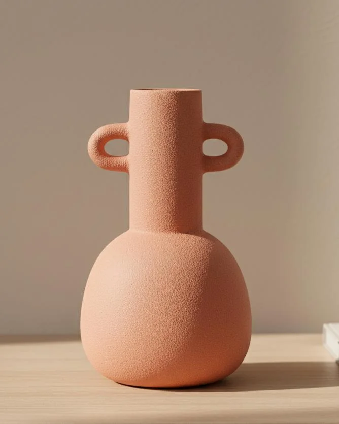 REDTAG Brown Ceramic Embellished Vase