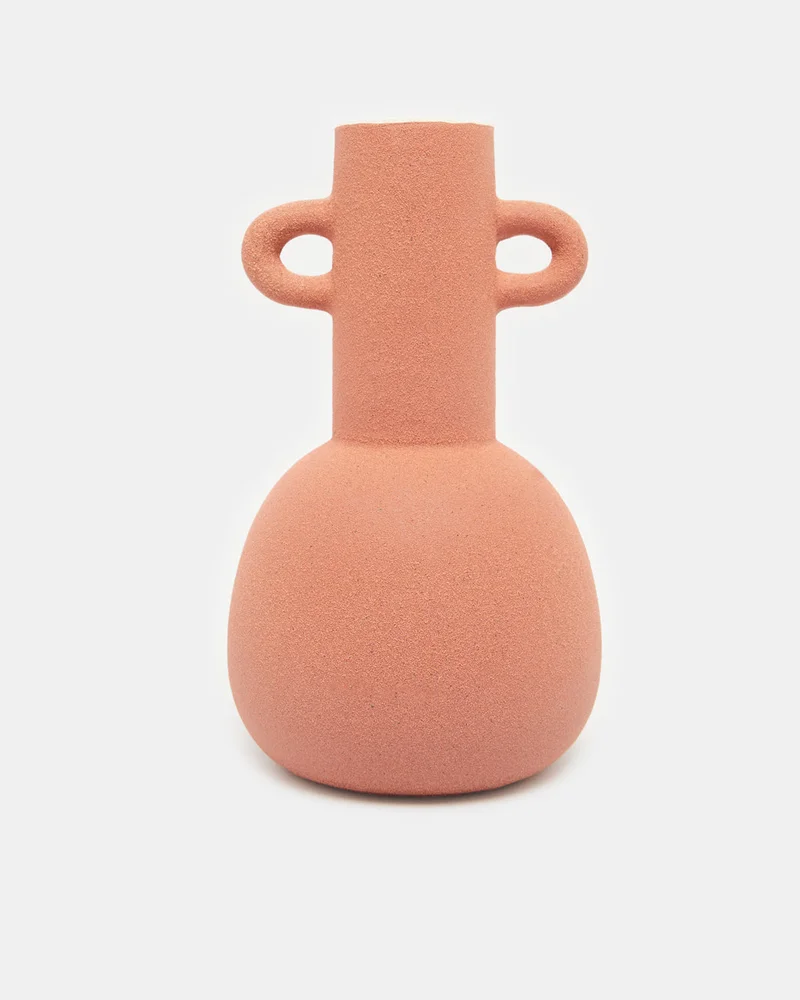 REDTAG Brown Ceramic Embellished Vase