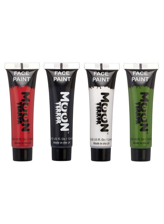 Moon Terror Halloween Face Paint Body Paint By Moon Terror Set Of 4 Sfx Make Up Special Effects Make Up 0.40Fl Oz  - Image 2