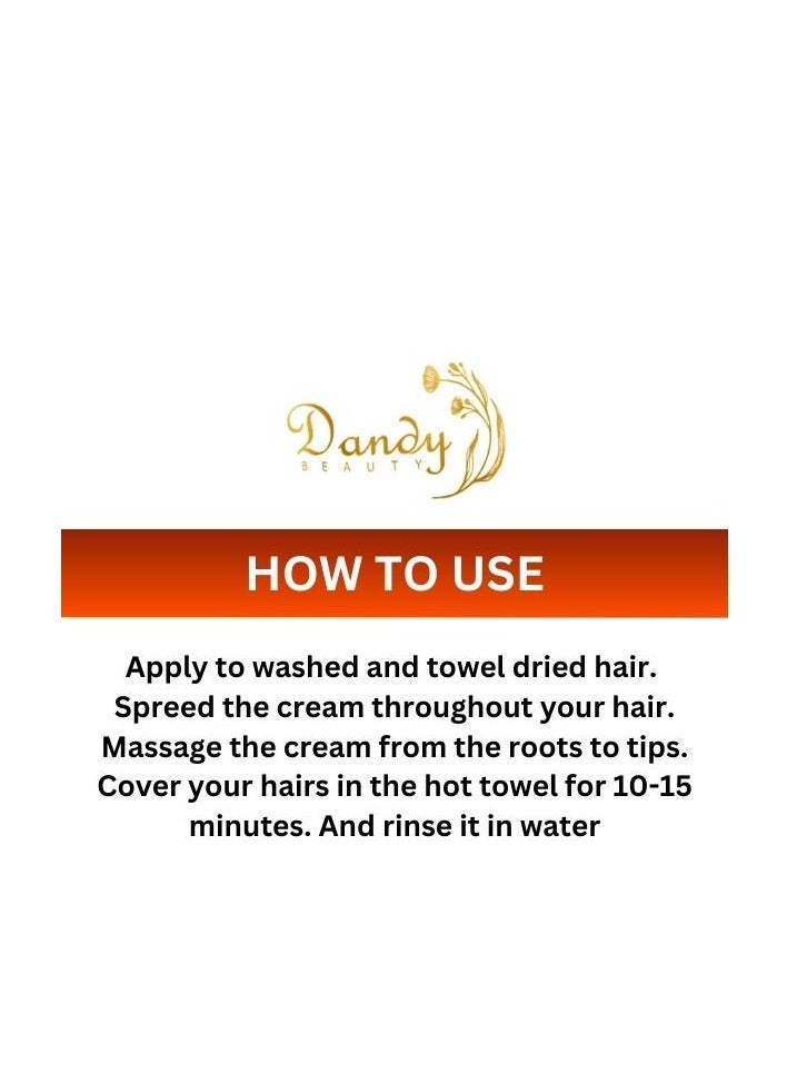 Dandy Beauty Hair Mask MACADAMIA 1000g Deep Conditioning and Repair Treatment for Smooth, Hydrated Hair, Complete hair recovery - Image 3