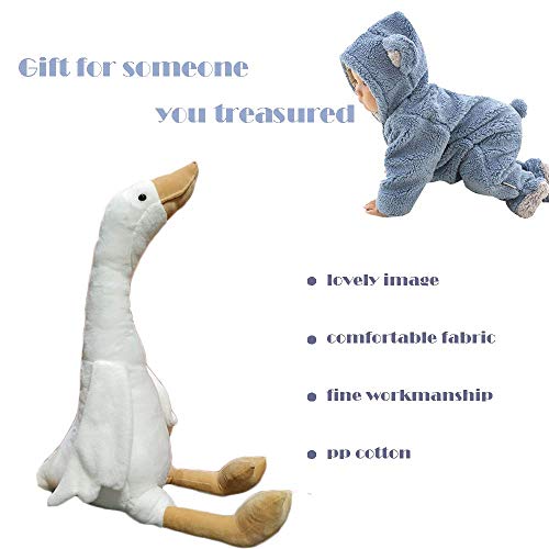 CHELEI2019 15.7" Swan Stuffed Animal,Goose Plush White Stuffed Animal Toy Gifts for Kids - Image 2