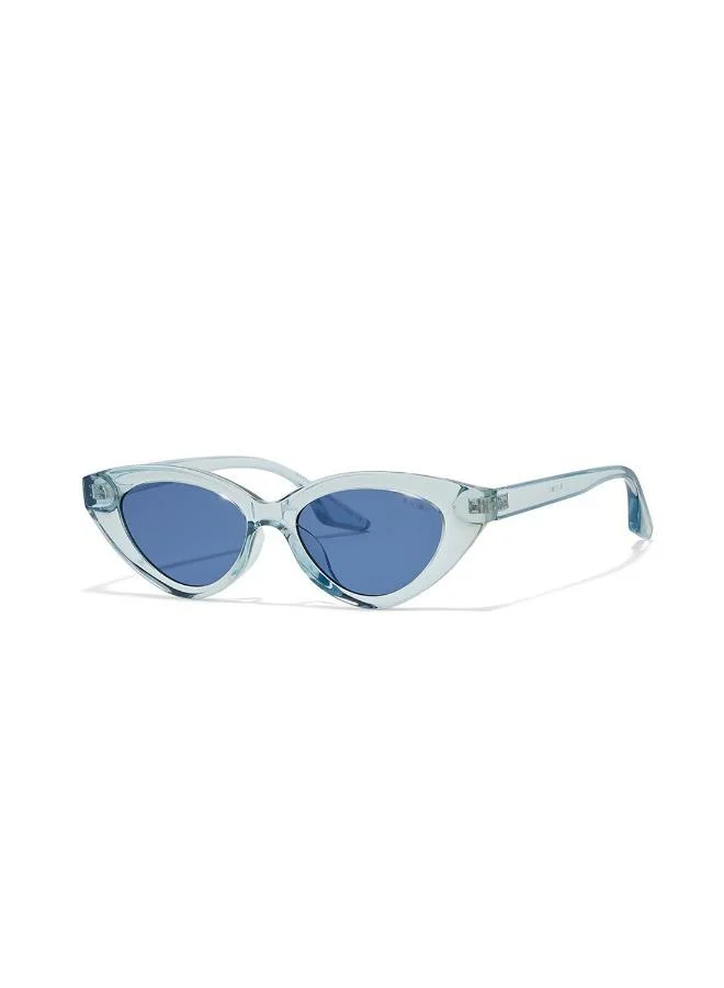 Blackout Au Naturel,Women Sunglasses, Cat Eye Sunglasses, UV Protection: UV400 (Blue,Blue)