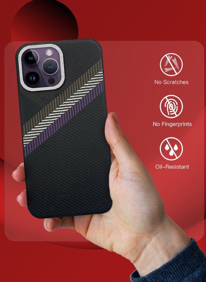 CATANES (for iPhone 14 Pro Max) 3 Pack Case Cover and 2 Screen Protectors Carbon Fiber Pattern Phone Case Slim Shockproof Back Cover - Image 4