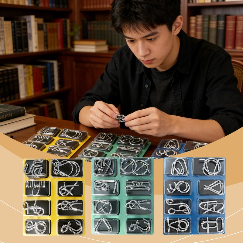 Nine-Link Unlocking Puzzle Toy Trains Spatial Thinking And Concentration, Promotes Parent-Child Interaction, And Enhances Hands-On Ability - Image 2