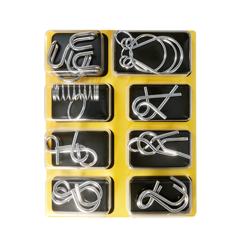 Nine-Link Unlocking Puzzle Toy Trains Spatial Thinking And Concentration, Promotes Parent-Child Interaction, And Enhances Hands-On Ability - Image 1