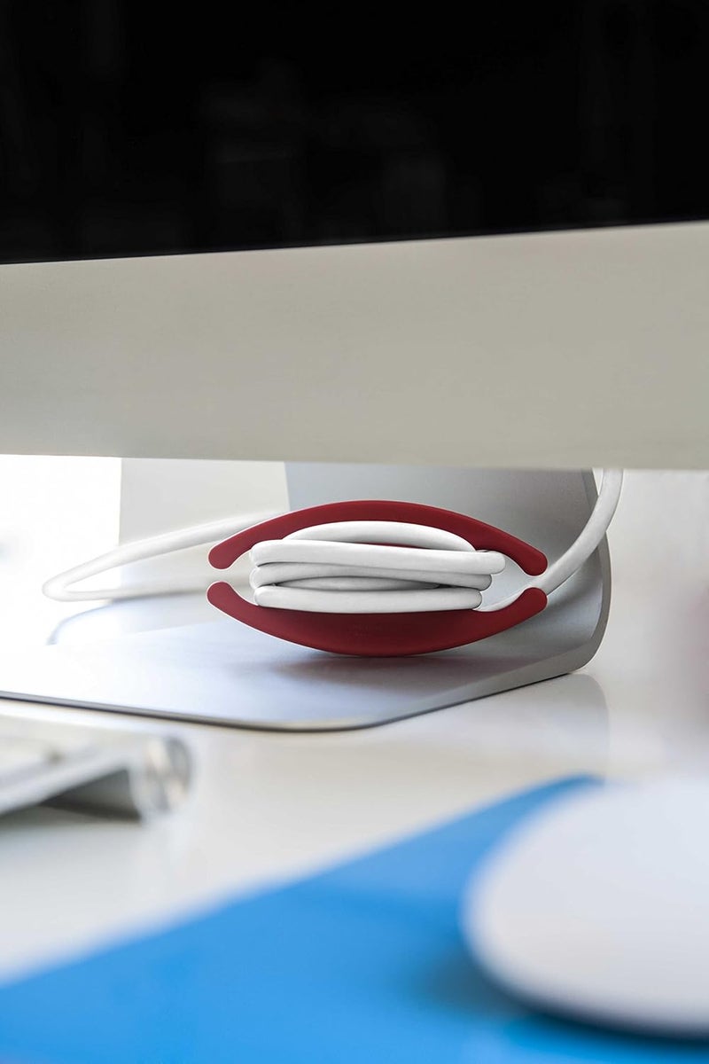 bobino Cord Wrap - Large - Red - Stylish Cable and Wire Management/Organizer - Image 4