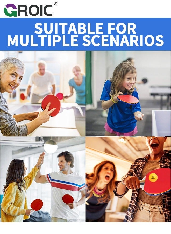 GROIC Portable Ping Pong Net Stes with 3Pcs 3-Star Ball, All-in-One Retractable Table Tennis Up to 70 Wide, Can be clamped on Any Desktop Less Than 2 Thick, Premium Family Fun Game - Image 5