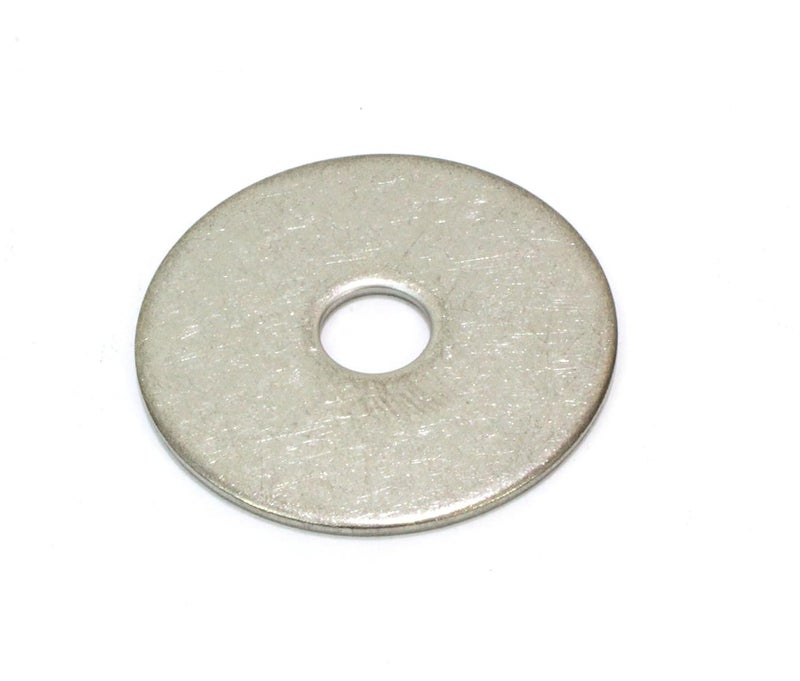 Bolt Dropper 1/4" x 1" Stainless Fender Washer, (100 Pack), 18-8 (304) Stainless Steel Flat Washer, 0.281" ID x 1" OD x 0.050" Thick, Plain Finish Metal Washer by - Image 1