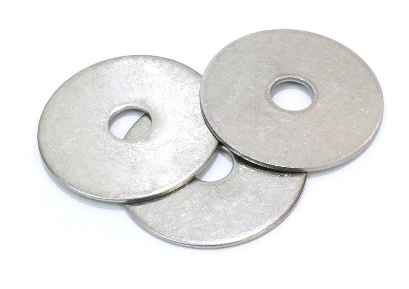 Bolt Dropper 1/4" x 1" Stainless Fender Washer, (100 Pack), 18-8 (304) Stainless Steel Flat Washer, 0.281" ID x 1" OD x 0.050" Thick, Plain Finish Metal Washer by - Image 5
