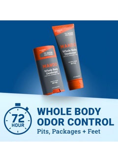 Mando Mando Whole Body Deodorant - Invisible Cream Tube and Solid Stick - 72 Hour Odor Control - Aluminum Free, Baking Soda Free, Skin Safe - 3.0 Ounce Tube and 2.6 Ounce Solid Stick Bundle - Mt Fuji  - Image 3
