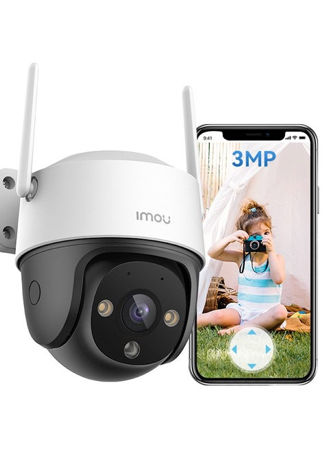 Cruiser SE+ 3MP Camera, Outdoor Security Camera for Home, WiFi CCTV Camera for Home, Surveilliance Camera with 360° Coverage, Human/Motion Detection, Smart Night Vision, IP66, Two-Way Talk