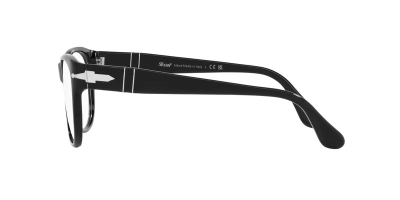 Persol PO3312V Square Prescription Eyewear Frames, Black/Demo Lens, 52 mm - Image 4