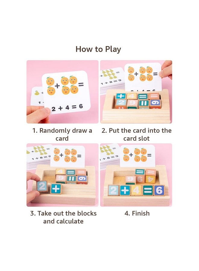Cubelelo Dice and Card Computational Games | Learn Math & Counting with Flashcards and Dices | Wooden Arithmetic Interactive Educational Fun Activity Kit for Kids Ages 3 and Up - Image 3