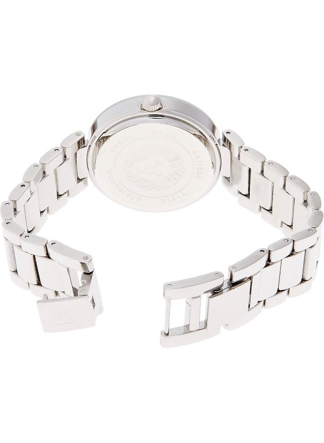 Anne Klein Women's Genuine Diamond Dial Bracelet Watch, Black/Silver - Image 2