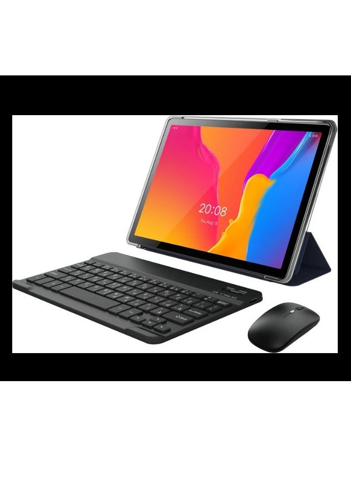 AirTab - U15 Pro 5G Wi-Fi Android Tablet with 10.1 Inch Display 16GB RAM 1TB ROM 10000mAh Battery with Wireless Arabic Keyboard Black - Image 1