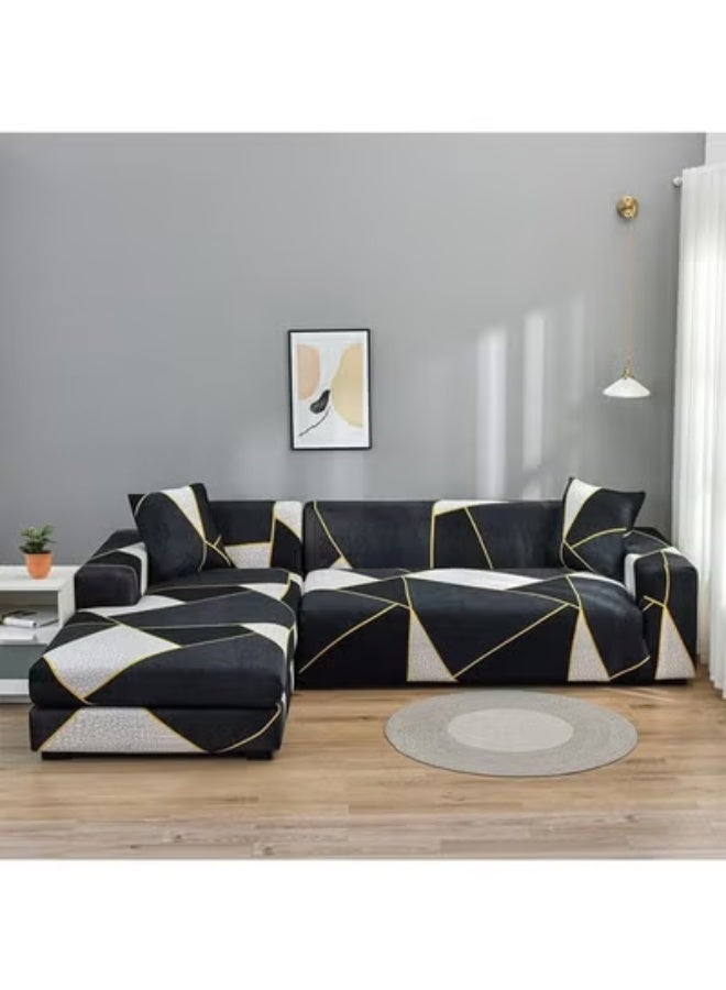 Various Sizes Sofa Cover 1/2/3/4 Seater Spandex Non Slip Soft Couch Sofa Cover, High Elastic Stretch Fabric Sofa Cover, Washable, for Living Room Furniture Cover