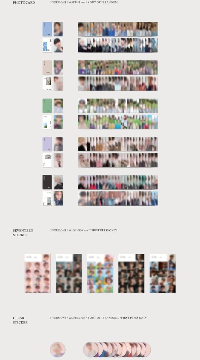 Seventeen 'An Ode' 3rd Regular Album Random Version CD+104p PhotoBook+8p Mini Book+4p PhotoCard+Message PhotoCard SET+Tracking Kpop Sealed - Image 4
