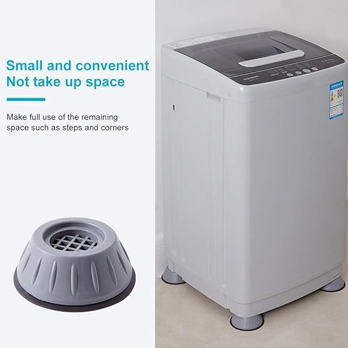 Washing Machine Stand Washing Machine Feet Pads Shock Absorber AntiVibration Pad for Washing Machine Noise Cancellation Leg for Furniture 4 Pieces - Image 5