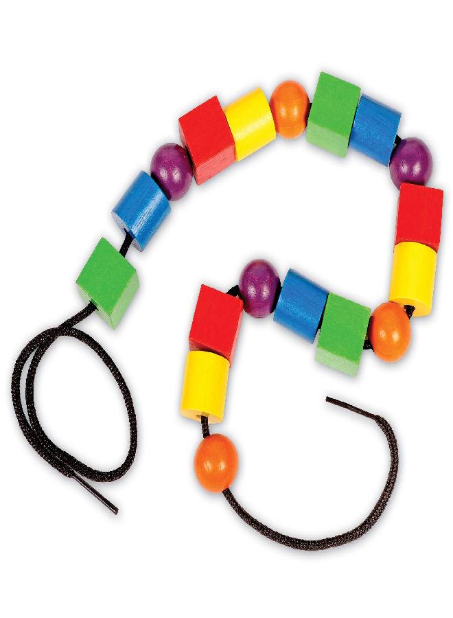 Learning Resources Learning Resources Beads in a Bucket, Lacing Beads, Fine Motor Skills, Set of 110, Ages 3+ - Image 3