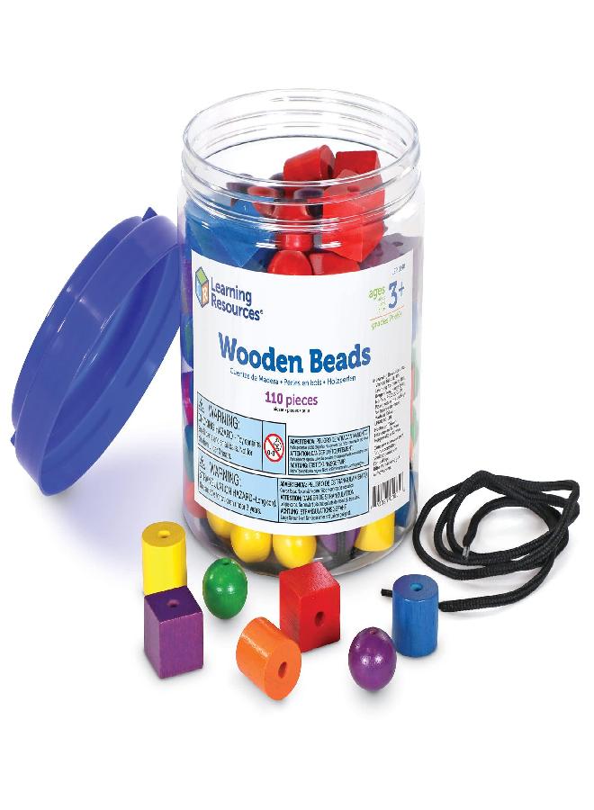 Learning Resources Learning Resources Beads in a Bucket, Lacing Beads, Fine Motor Skills, Set of 110, Ages 3+ - Image 4