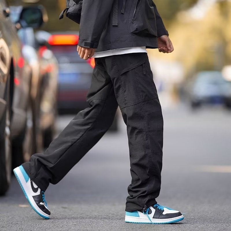 Japanese Cityboy Khachi Casual Pants Men'S Straight High-End Sense Design Tooling Pants High Street Vibe Fashion Brand - Image 5