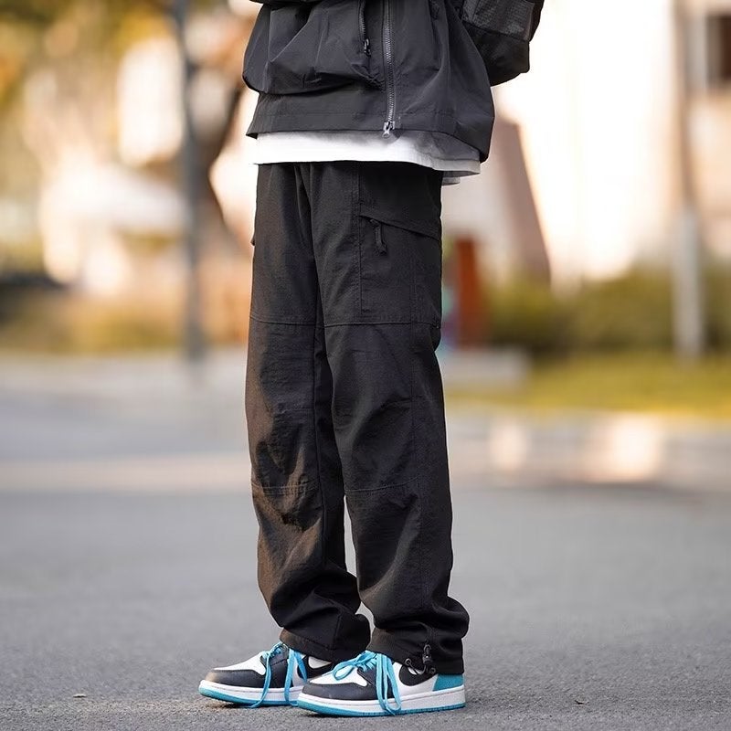 Japanese Cityboy Khachi Casual Pants Men'S Straight High-End Sense Design Tooling Pants High Street Vibe Fashion Brand - Image 3