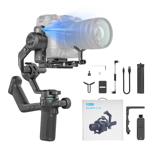 FeiyuTech SCORP-C2 Camera Stabilizer Handheld Gimbal for DSLR&Mirrorless Camera for Sony/Canon/Nikon/Panasonic/Fujifilm,Max 7.71lbs Professional 3-Axis Video Stabilizer,Official-Authorized - Image 1
