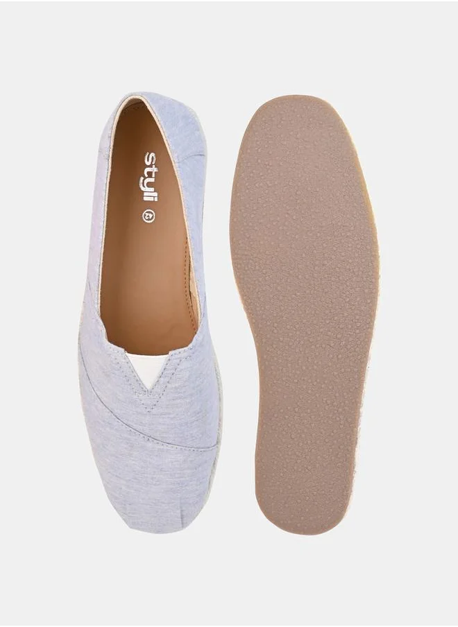 ستايلي Round Toe Espadrilles with Retro Handmade Rope Sole