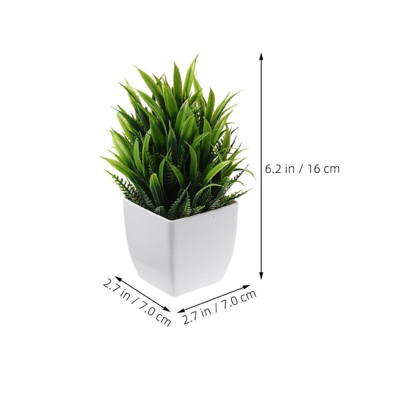 نبات بونساي اصطناعي صغير من البلاستيك لتزيين طاولة المنزل أو المكتب - Image 3