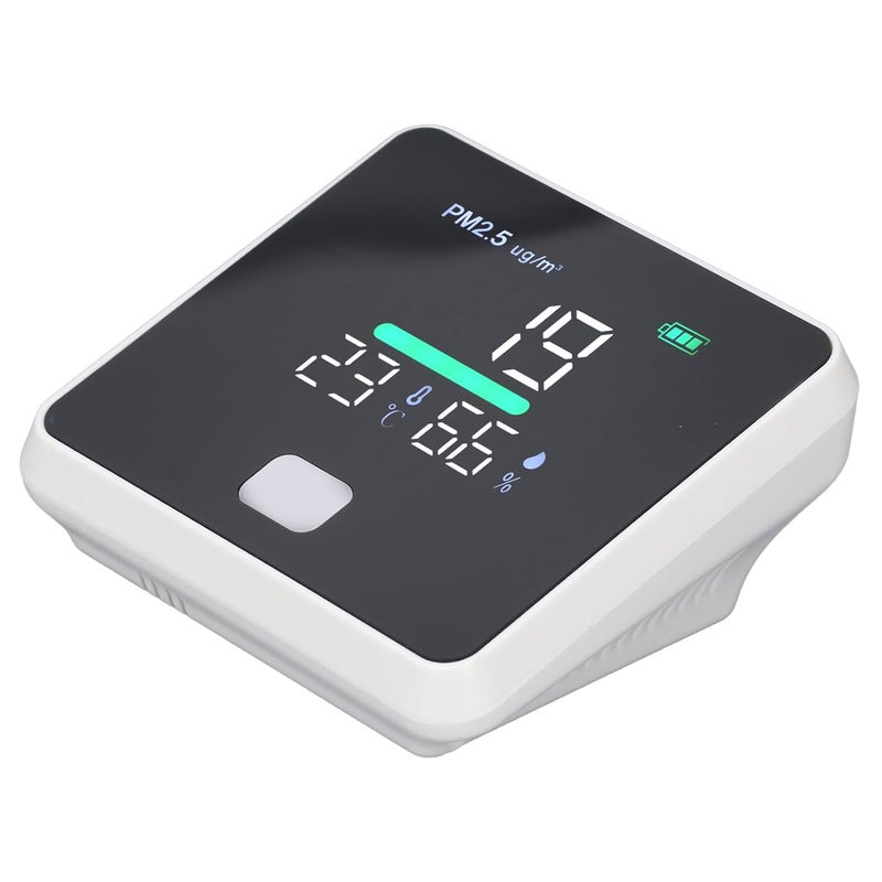 خيارات شراء مرنة كاشف PM2.5، مقياس مراقبة PM2.5، مقياس حرارة، مقياس رطوبة، مقياس جودة الهواء، مراقبة في الوقت الحقيقي، قياس دقيق مواد متينة متنوعة مخزون احتياطي نقل بري وشحن مناسب تخزين ونقل - Image 4