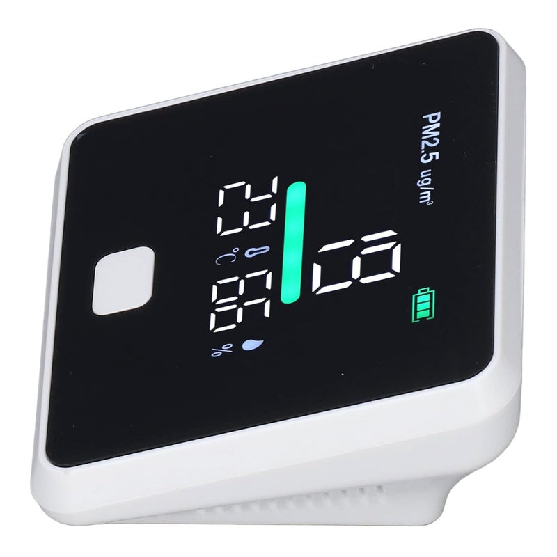 خيارات شراء مرنة كاشف PM2.5، مقياس مراقبة PM2.5، مقياس حرارة، مقياس رطوبة، مقياس جودة الهواء، مراقبة في الوقت الحقيقي، قياس دقيق مواد متينة متنوعة مخزون احتياطي نقل بري وشحن مناسب تخزين ونقل - Image 5