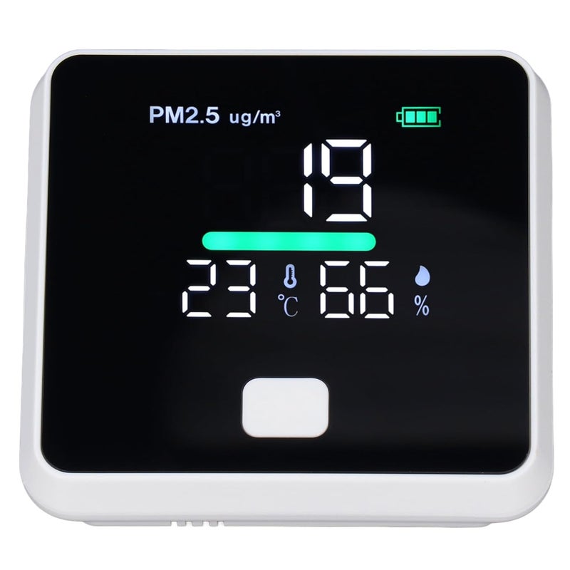 خيارات شراء مرنة كاشف PM2.5، مقياس مراقبة PM2.5، مقياس حرارة، مقياس رطوبة، مقياس جودة الهواء، مراقبة في الوقت الحقيقي، قياس دقيق مواد متينة متنوعة مخزون احتياطي نقل بري وشحن مناسب تخزين ونقل - Image 1