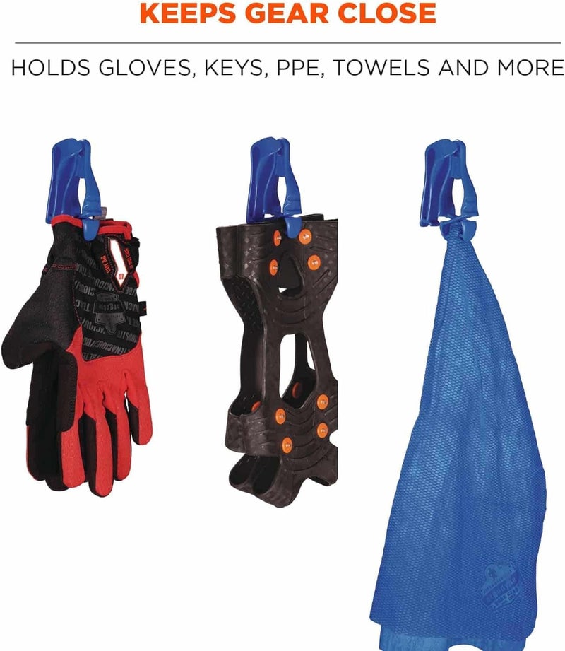 Ergodyne Ergodyne Squids 3405 Glove Clip Holder with Belt Clip Blue 1 Count Pack of 1  - Image 2