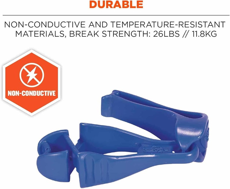Ergodyne Ergodyne Squids 3405 Glove Clip Holder with Belt Clip Blue 1 Count Pack of 1  - Image 4