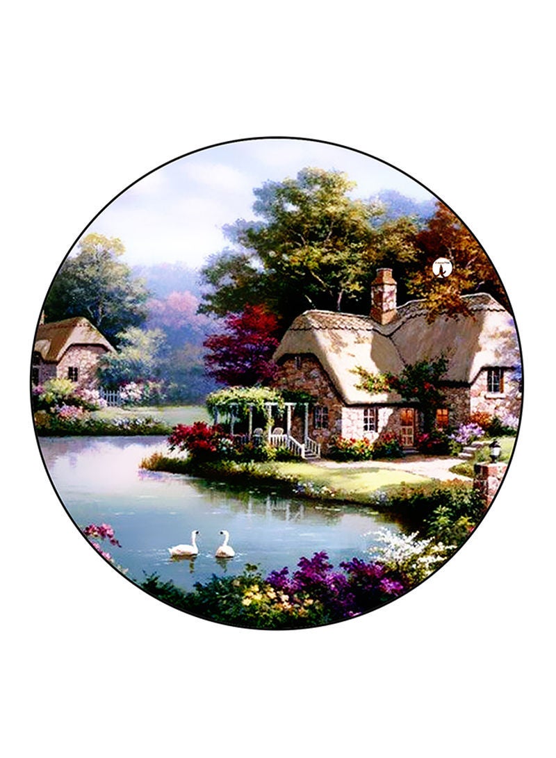 RKN Vintage Art Printed Large Pin Multicolour - Image 1