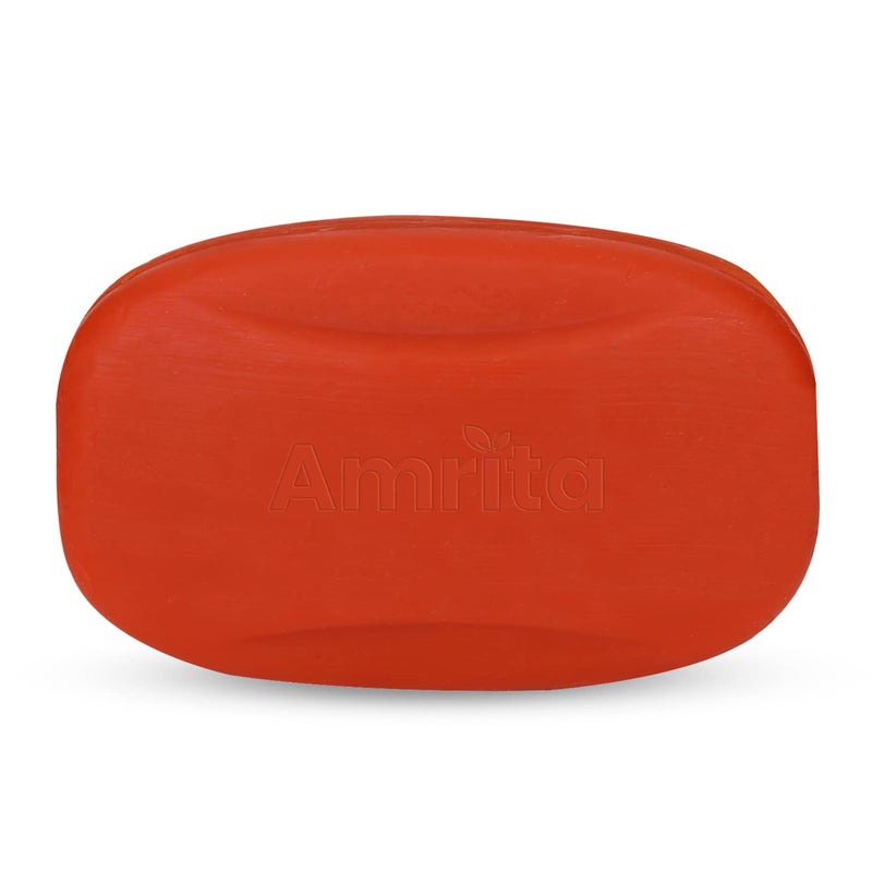 Amrita Rakta Chandan Soap  75 grams  Pack of 3  Bathing Soap for Soft Supple  Healthy Skin  Prevents Itching and Skin Allergies  With the Goodness of Red Sandalwood  Turmeric - Image 4