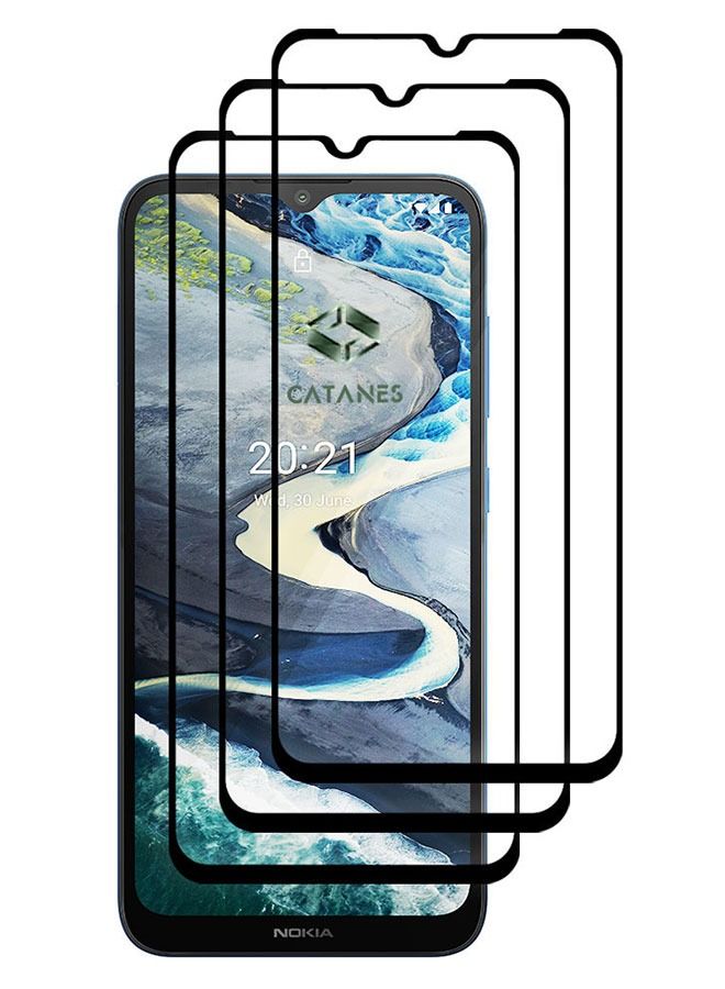 CATANES 3 Pack For Nokia C20 Plus Tempered Glass Screen Protector Full Glue Back - Image 3