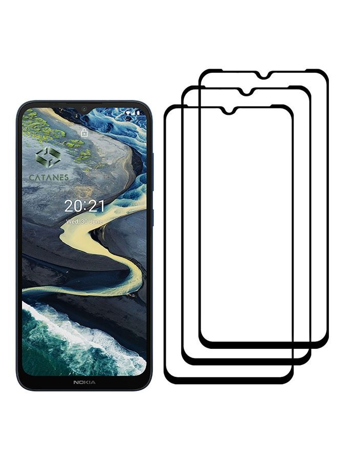 CATANES 3 Pack For Nokia C20 Plus Tempered Glass Screen Protector Full Glue Back - Image 2