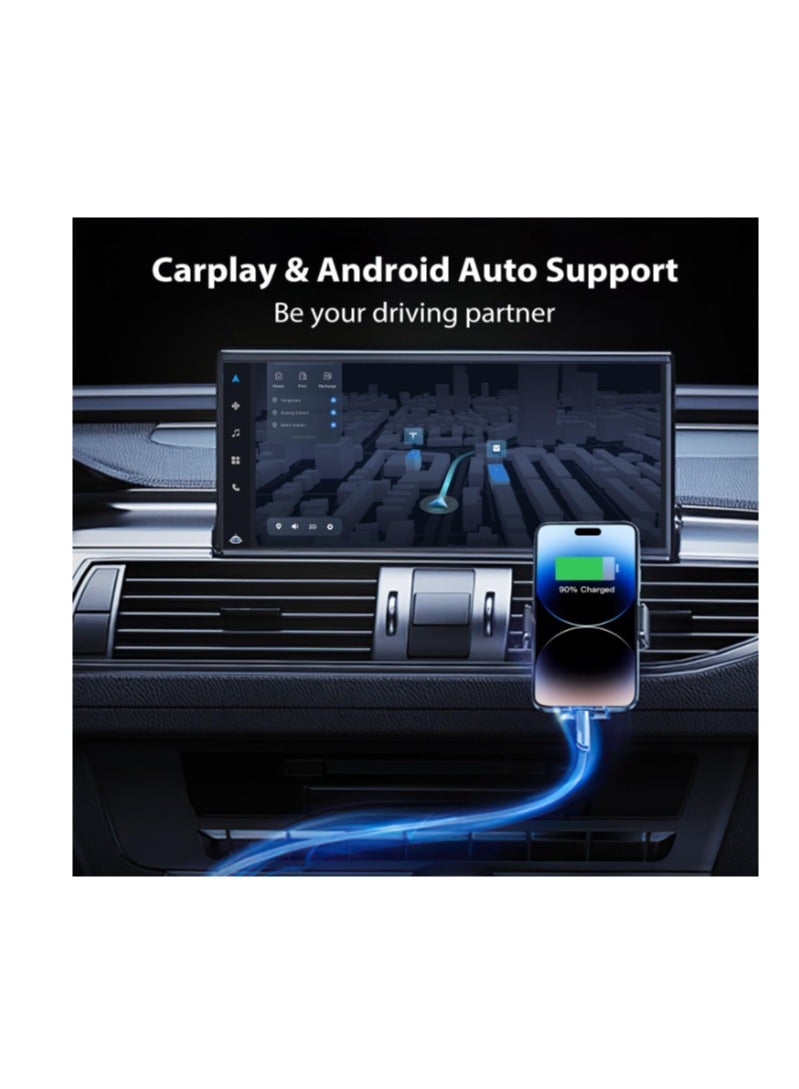 مجموعه من قطعتين من كابلات البيانات - سريع مضفر معدني 4 في 1 بقوة 65 وات - نوع C + iPhone - Image 3