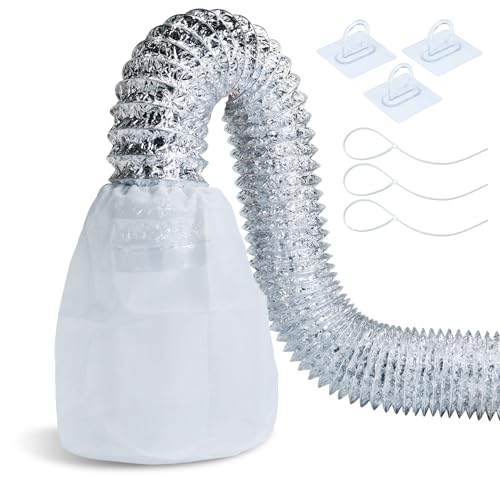 Flamorrow 2 Pack Dryer Vent Lint Bags Indoor Outdoor Dryer Vent Lint Traps to Capture Lints and Dusts Form Ventless Dryers Vents Lints Catcher and Filter Bags for Electric Clothes Dryers - Image 2