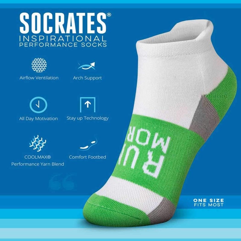 Gone For a Run Inspirational Ankle Socks for Women - Affirmation - Fun Running Socks - Runners Gifts & Motivation - Image 3