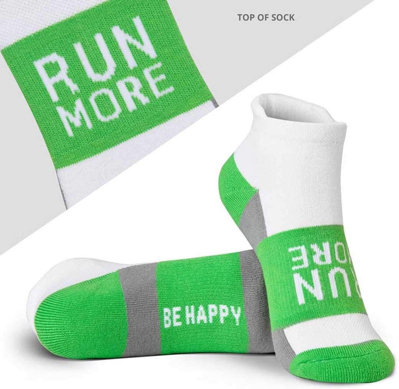 Gone For a Run Inspirational Ankle Socks for Women - Affirmation - Fun Running Socks - Runners Gifts & Motivation - Image 2