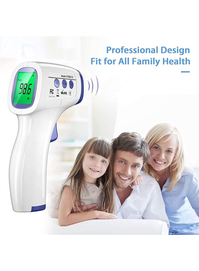 مجموعة العناية الصحية 2 في 1 – جهاز قياس الحرارة بالجبين بالأشعة تحت الحمراء بدون ملامسة + مقياس التأكسج النبضي للأصابع مع البطارية - Image 2