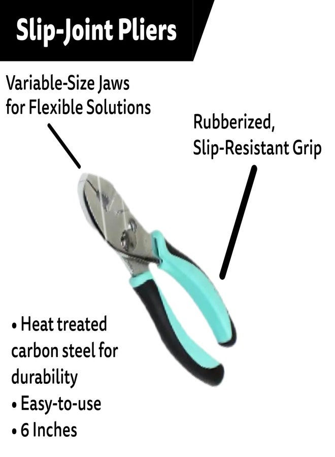 ALLIED Her Hardware Allied Tools 38228 4 Pcs. Plier Set - Steel Tools, Slip Resistant Pliers, Slip Joint, Locking, Needle Nose, and Diagonal - Image 5
