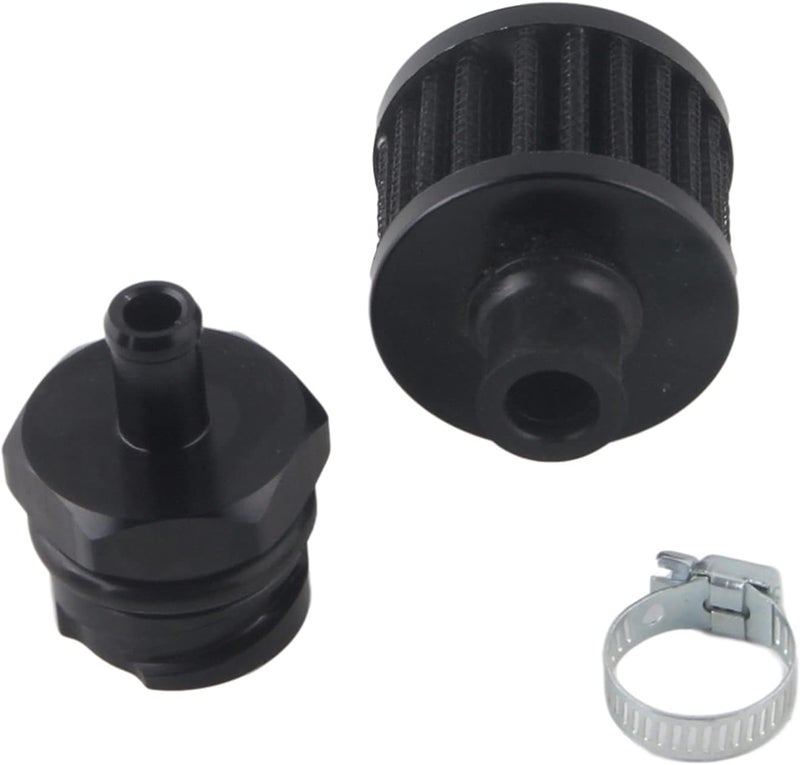 Wivplex Billet Black Aluminum Valve Cover Oil Cap with Filter - Image 1