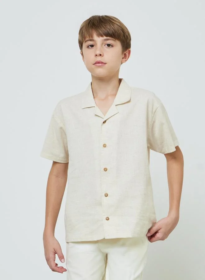 ستايلي Teen Boys Resort Collar Cotton Shirt