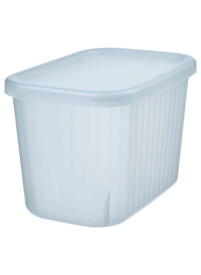 erorex Storage box with lid, transparent grey-blue, 12x18x12 cm/1.5 l - Image 1