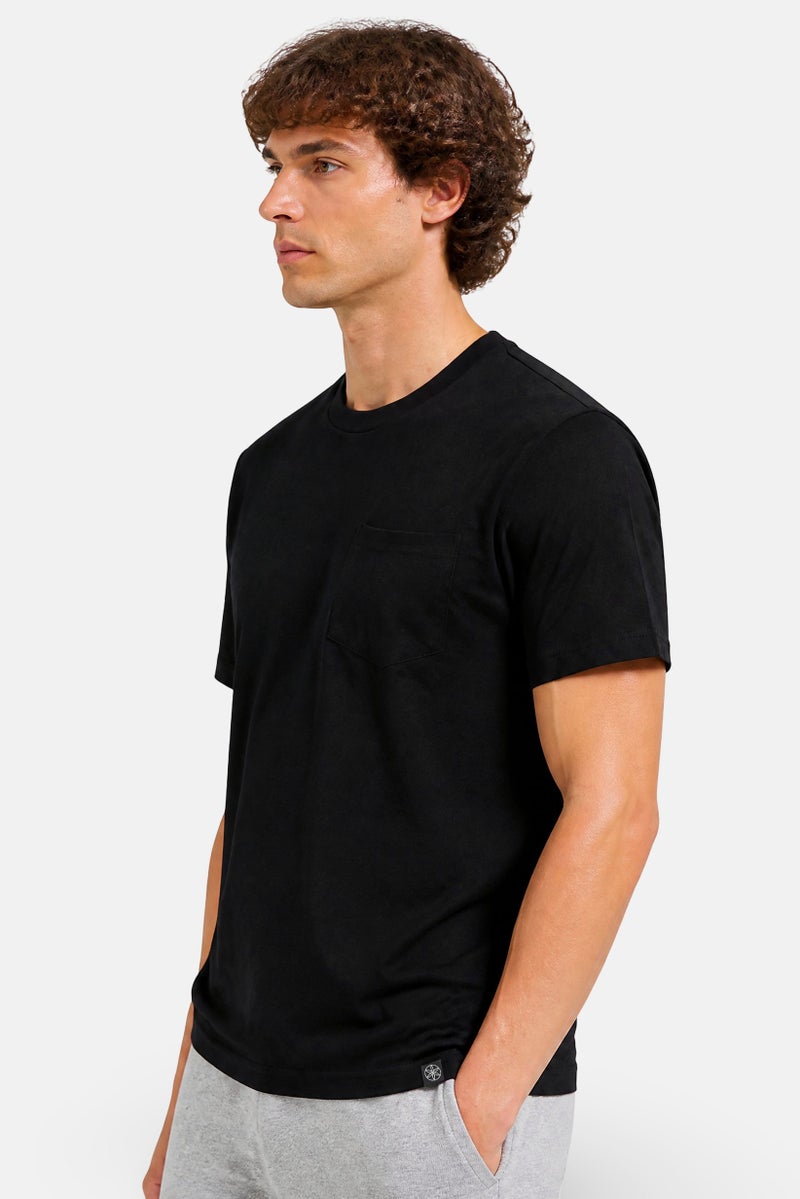 Gaiam Men Slim Fit Short Sleeve Training T-Shirt, Black - Image 4