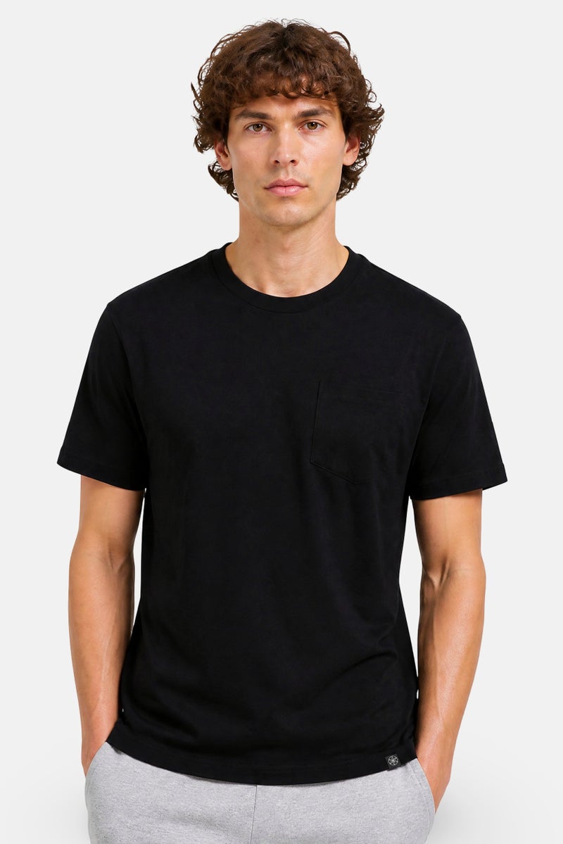 Gaiam Men Slim Fit Short Sleeve Training T-Shirt, Black - Image 1