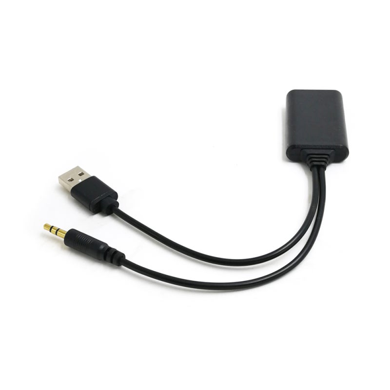 مجموعة استبدال سيارة: أصغر حجم 15*10*1.5 سم 30 جرام سوداء - جودة فائقة مع وحدة Bluetooth 4.1+ EDR لسيارات BMW و VW و Peugeot، تثبيت سهل، محول AUX متعدد الاستخدامات لنظم الصوت في السيارة - Image 4